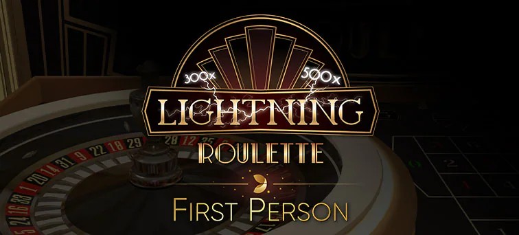 First Person Lightning Roulette slot visual from Evolution available on qbet-casino.de